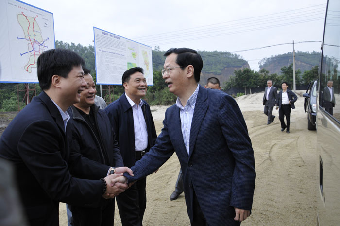 揭陽市委書記陳綠平現(xiàn)場調(diào)研中德金屬生態(tài)城